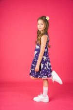 Sukienka na ramiączka Fioletowy Delfin - obrazek 5