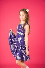 Sukienka na ramiączka Fioletowy Delfin - obrazek 6