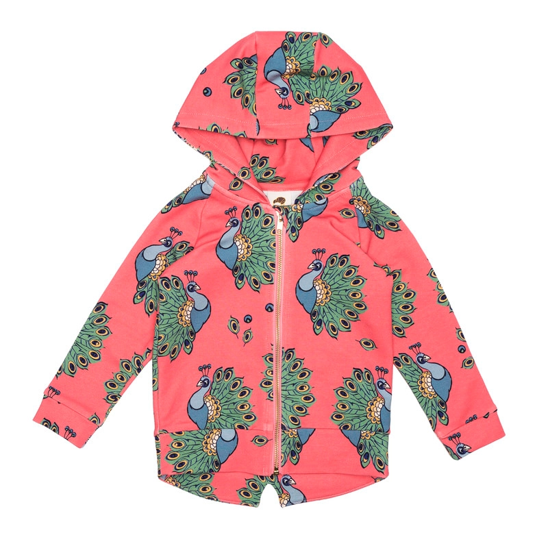 coral-peacock-hoodie Coral Peacock Zip Hoodie - Image 1