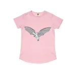 T-shirt Glow in the dark Różowy Nietoperz