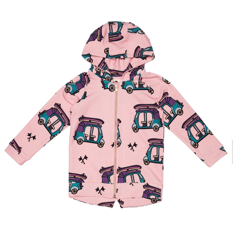 pink-tuk-tuk-hoodie Pink Tuk-tuk Zip Hoodie - Image 1