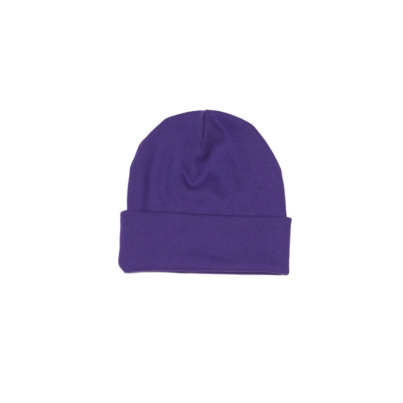 purple-beanie Purple Ribbed Beanie - Image 1