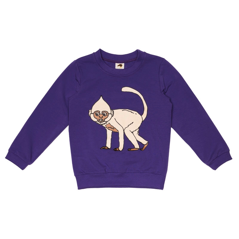 purple-monkey-basic-sweatshirt Purple Monkey Sweatshirt - Image 1