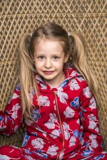 Red Flowers Zip Hoodie - Image 2