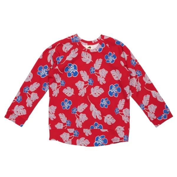Red Flowers Sweatshirt