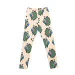 Yellow Peacock Leggings